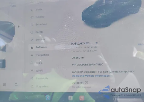 2023 Tesla Model Y Awd/Long Range Dual Motor All-Wheel Drive из США, поврежденный, VIN 7SAYGDEE9PA171190